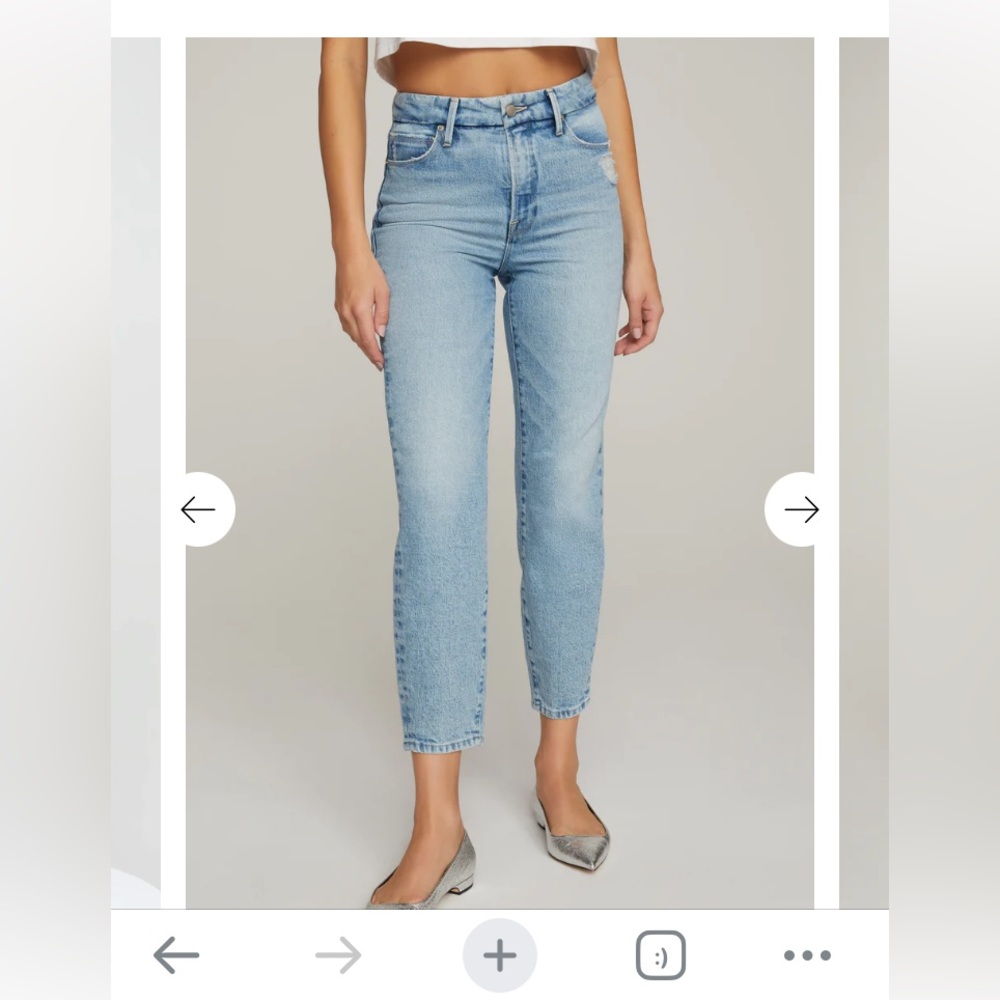 New with pocket tag Good American Good Mom  jeans.